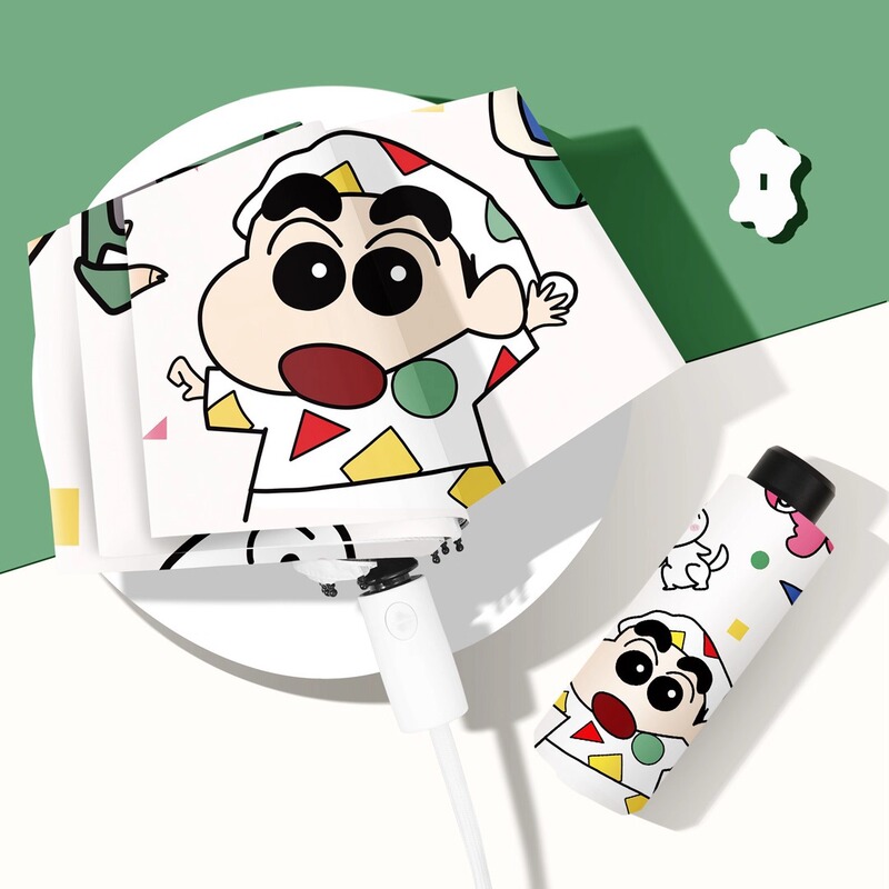 蜡笔小新动感超人时尚高颜值晴雨两用遮阳伞雨伞太阳伞|undefined