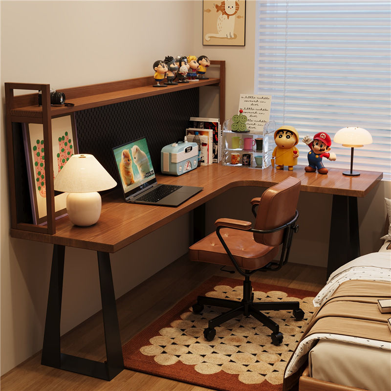 Solid wood mid-century style girl's bedroom home computer desk…