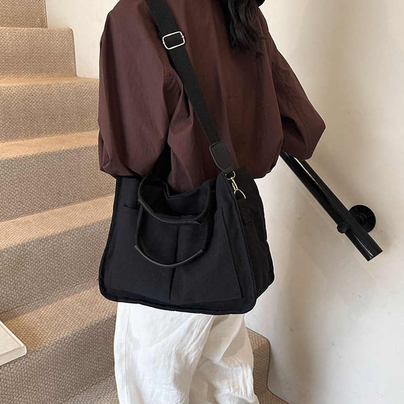 Bolsa Tote para mujeres de gran capacidad Oxford lona 2024 nuevo estudiante clase de viaje universal de hombro maletín