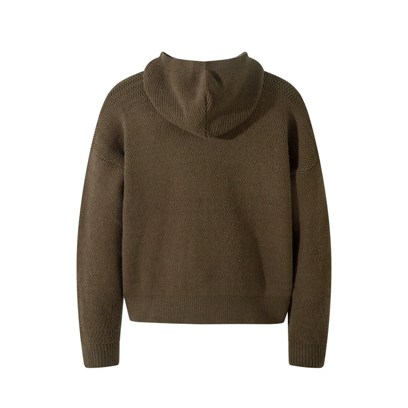 Куртка-хауди в стиле ZIP-up, вязанный японский стиль, унисекс повседневный, M–XL