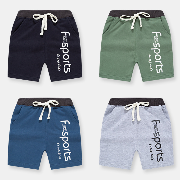 Pantalones cortos deportivos de verano 2026 para niños, estilo coreano, con letras, venta al por mayor del fabricante, dropshipping image 3