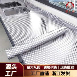 跨境特厚厨房防水防油贴纸自粘加厚贴膜防火耐高温灶台用台面贴纸