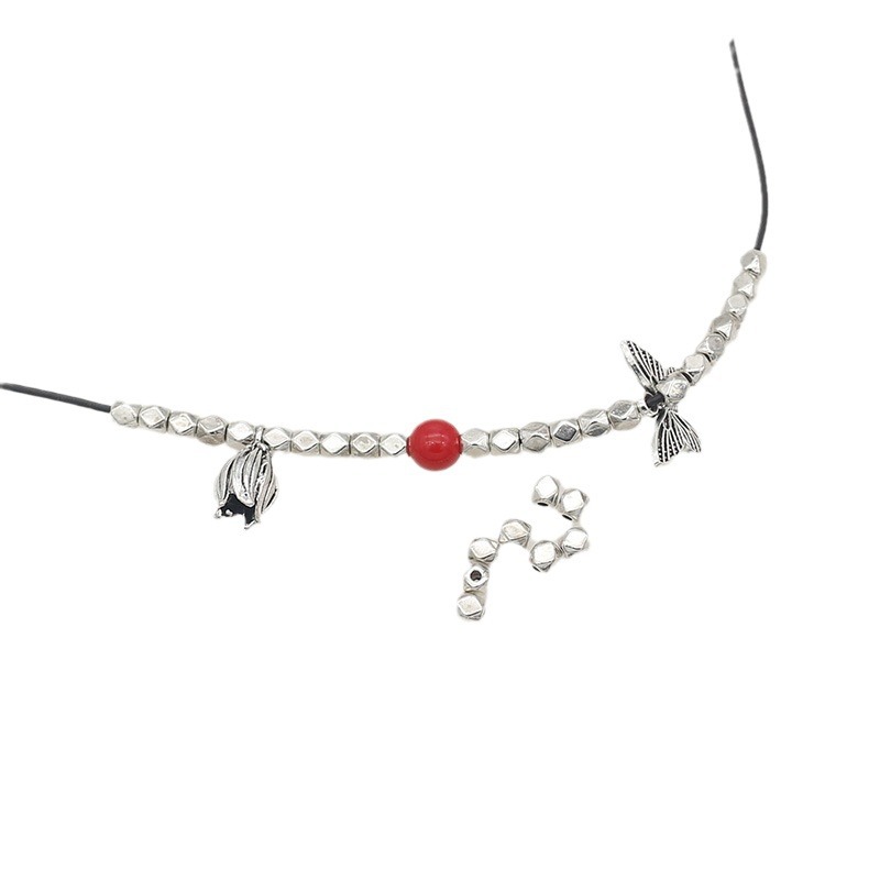 Collar de pulsera con cuentas sueltas pequeñas geométricas brillantes de plata tibetana de 3,5mm, superficie cortada, cuentas divisorias, accesorios de joyería de bricolaje