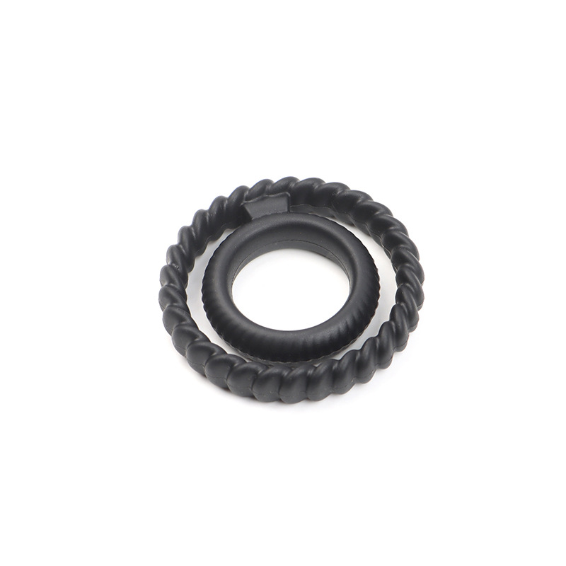 Silicone Dual Locking Ring, Cordyceps Root Design, Perineum Support, Non-Vibrating — detail image 4