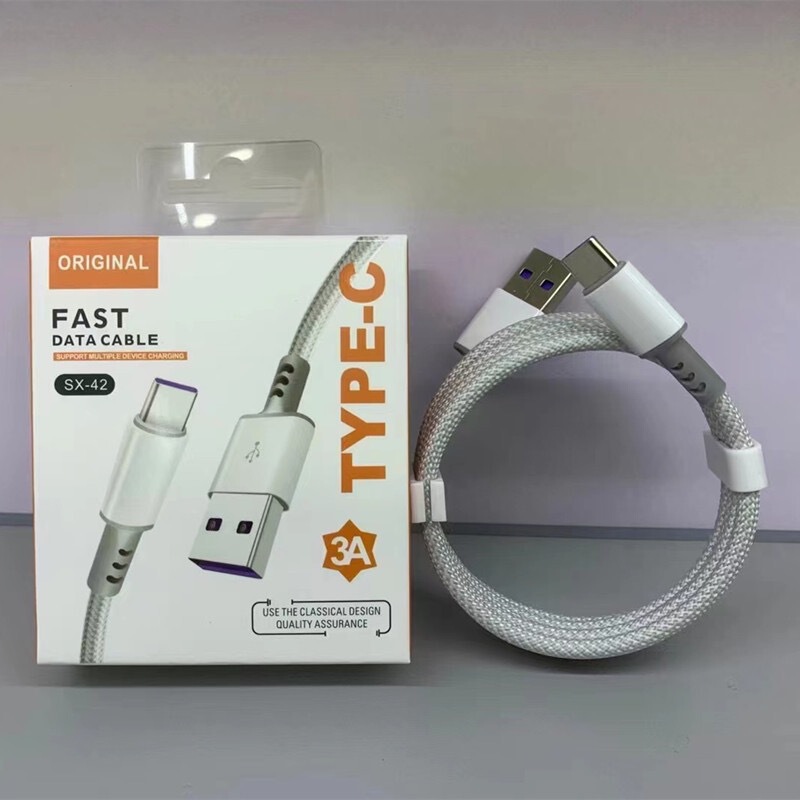 3A Nylon Braided Typecctoc Ultra-Fast Charging Cable Suitable for Apple Samsung Huawei Xiaomi Fast Charging Cable