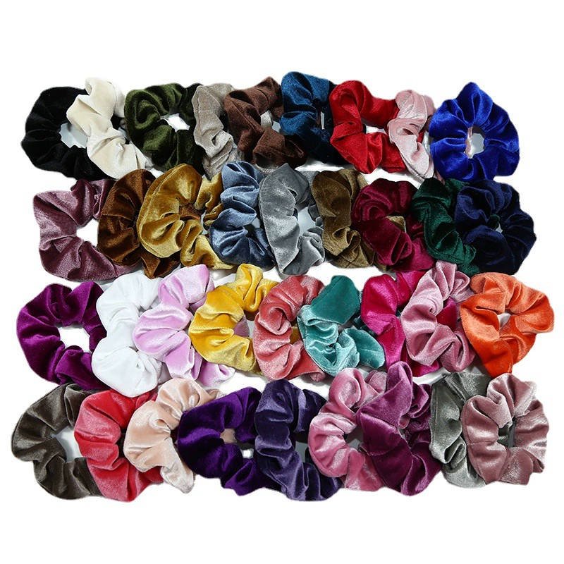 Hair Scrunchie (Swan) multicolour, European style, simple elegant design, 9.5×3.5 cm