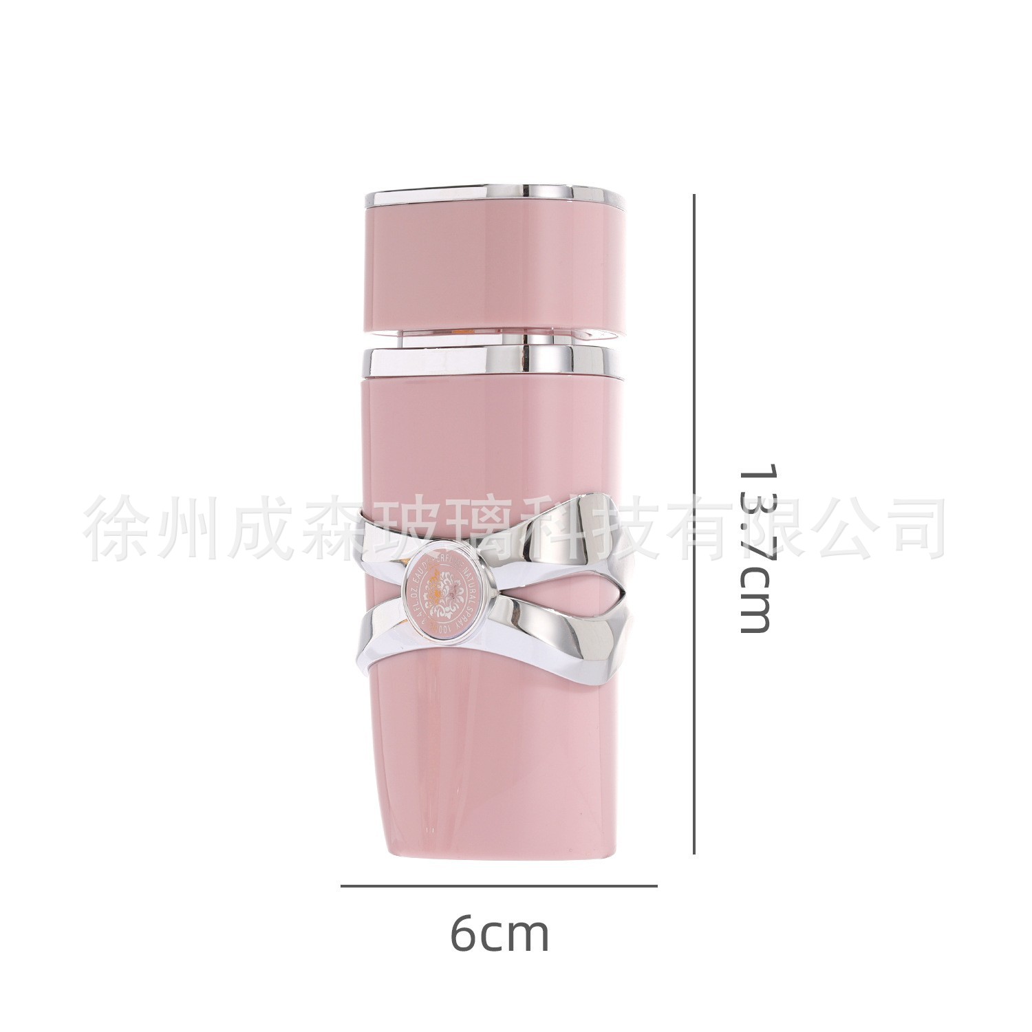 90ML 병 + 노즐 + 재킷, 분홍색, 유리