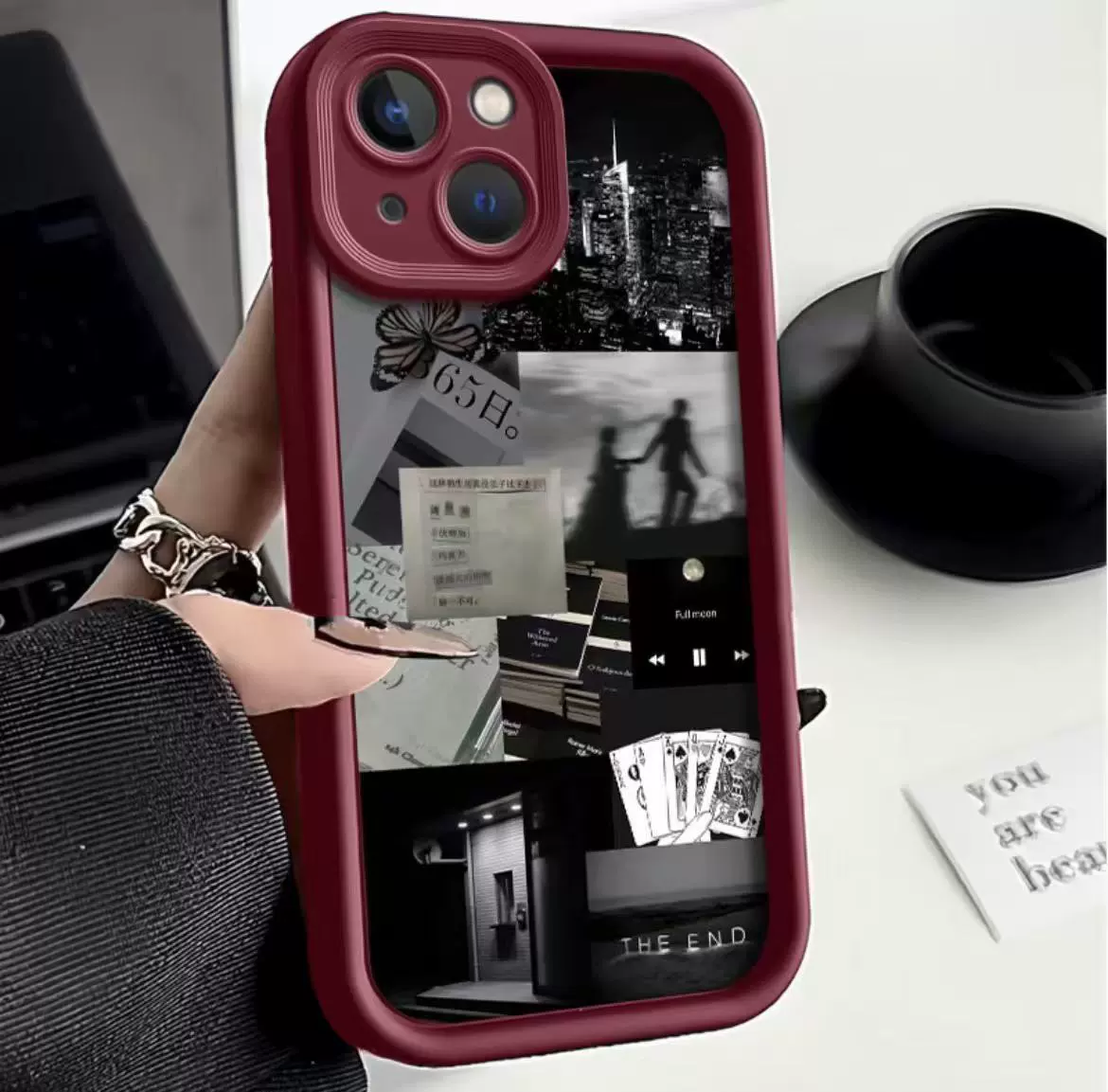 Чехол для телефона Apple iPhone 16 ретро чёрный, 16 Pro Max, стильный