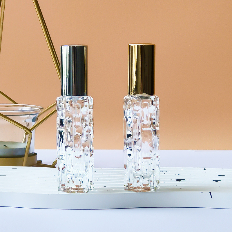 玻璃香水喷雾瓶10ml按压空瓶苦瓜形化妆品香水细喷雾便携分装瓶子
