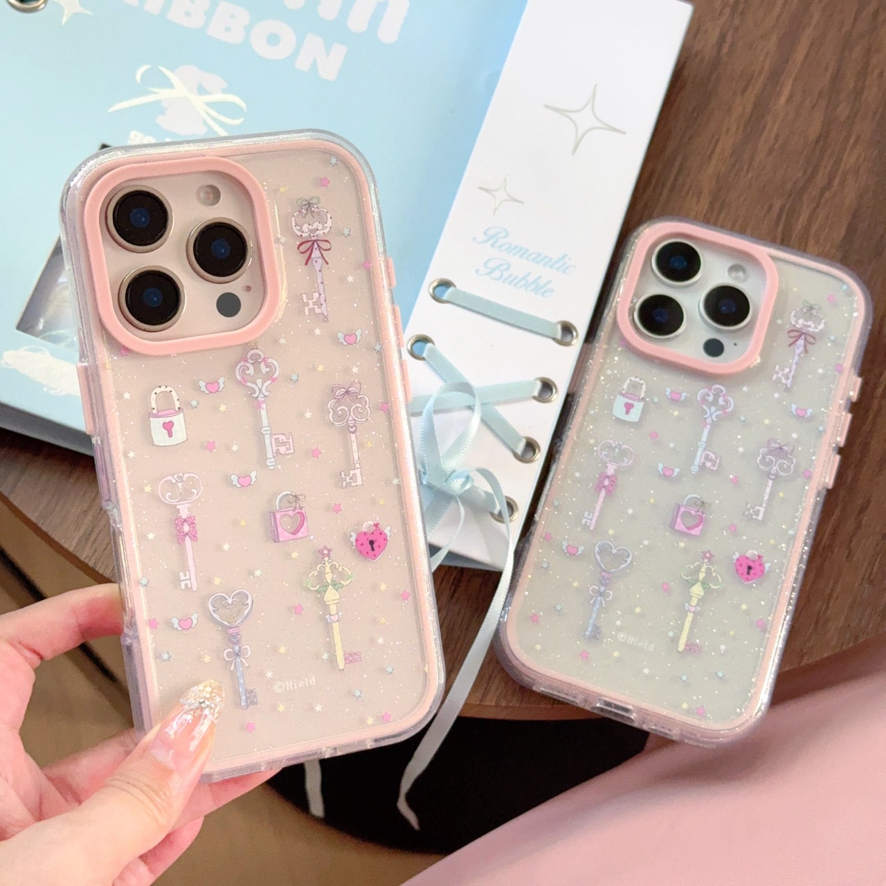 Chica color estrella hada palo para Apple 16ProMax funda para teléfono 15/14 dos en uno 15Pro mujer 13