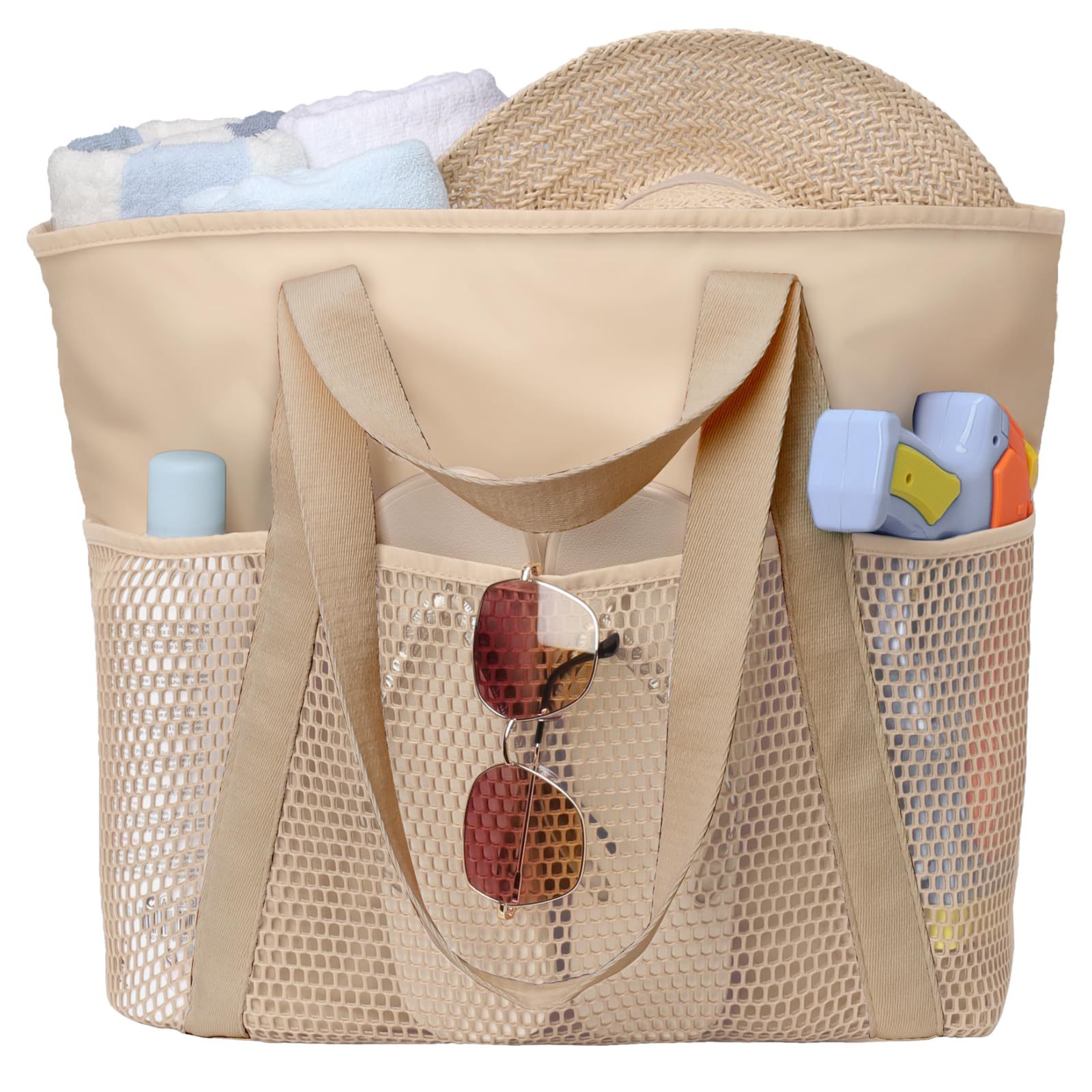 Nieuwe grote capaciteit waterdichte tas zanddicht strand reizen zwemmen dragen handtas_voghion.com