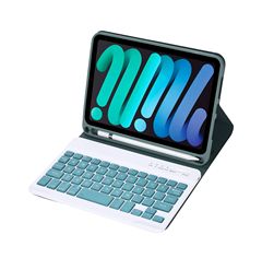 適用iPad mini6無線鍵盤保護套TPU殼帶筆槽藍牙鍵盤皮套廠家直銷