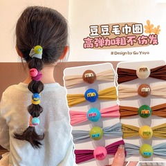 子供用ヘアロープ、かわいい女の子用キャンディーカラーのヘアロープ、女の子用ヘアゴム、髪を傷つけないゴムバンド、ベビー用高弾性ヘアゴム