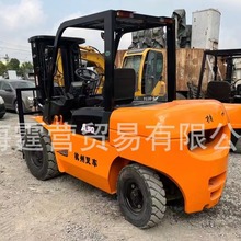 Used Forklifts 二手杭叉5吨3节门架升高4.5米叉车 出售二手叉车