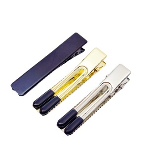 Gold 5cm stainless steel double fork clip is not easy to fade, Rust does not hurt hair color retention DIY jewelry accessories wholesale