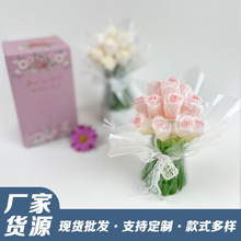 新款情人节玫瑰花束香薰蜡烛高级送男女朋友生日伴手礼生活美学