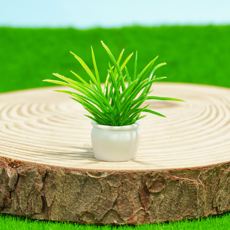 Decoración de micro paisaje Dollhouse accesorios de casa de muñecas mini modelo de planta terminado paisaje de jardinería