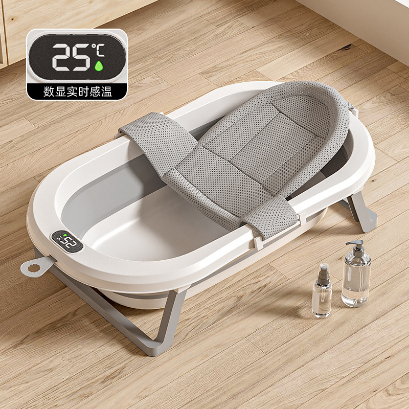 Baño de bebé sensible a la temperatura Baño plegable para bebé en casa