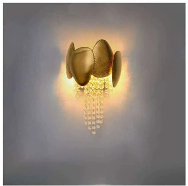 Wall Sconce stainless steel — Modern minimalist crystal wall lamp, 29×9×29 cm, light-luxury style