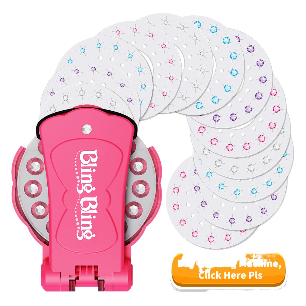 Juguetes de maquillaje transfronterizos blingbling máquina de perforación de uñas juguetes para niñas