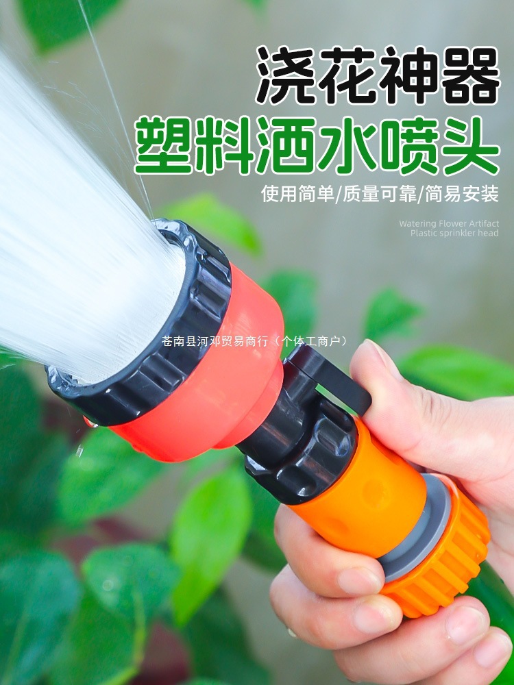 农用浇花浇地浇菜园林浇水浇花雾化育苗花洒水枪4/6分1寸便携河邓