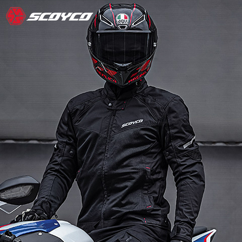 Motorpak voor heren, schokbestendig, racepak, zomerse mesh kleding, outdoor fietspak_voghion.com