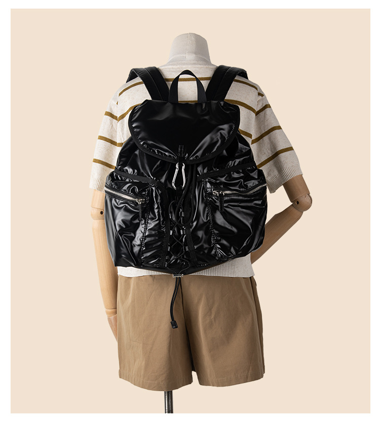 Zaino da viaggio di grande capacità, per sport all'aria aperta e tempo libero, con fibbia, coulisse, per studenti universitari, da donna_voghion.com