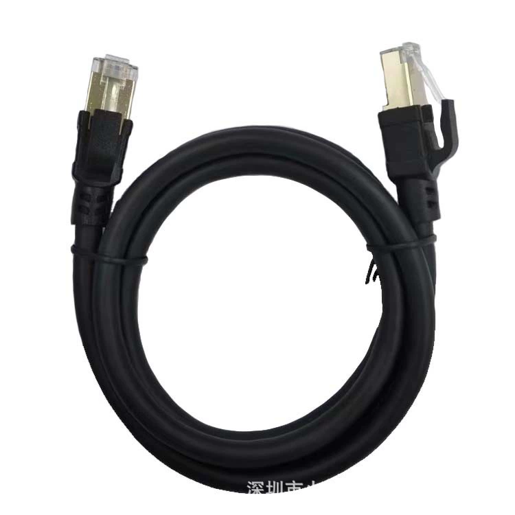 Сетевойjumper CAT8 кабель категории 8 для компьютера, сетевой кабель 10G, чистая медь, двойная экран, позолоченный кристальный коннектор, длина 1 метр
