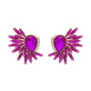 Metal retro fashionable trend earrings, simple and elegant design, European style