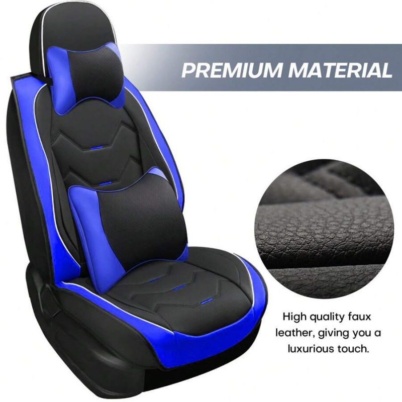 Cuerpos de cuero delantero trasero 5 asientos conjunto completo