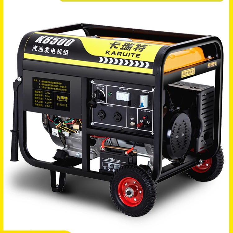 包邮汽油发电机220V家用小型3KW/5/6/8/10千瓦三相380V大功率户外