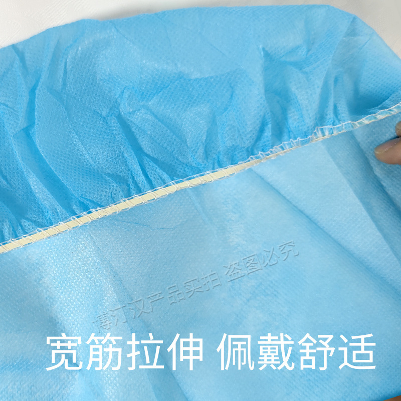 Sombrero desechable, tela no tejida gruesa, sombrero redondo hecho a mano, sombrero de red para el cabello, taller de alimentos, chef, belleza, polvo