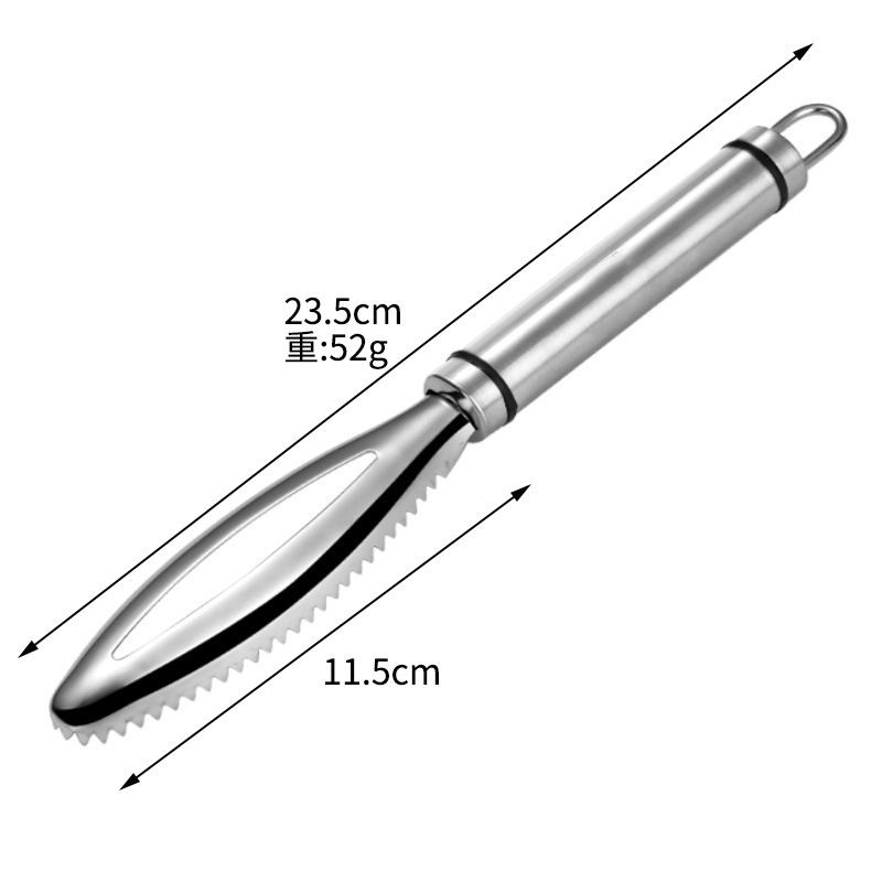 304 강철 손잡이 물고기 규모 장치