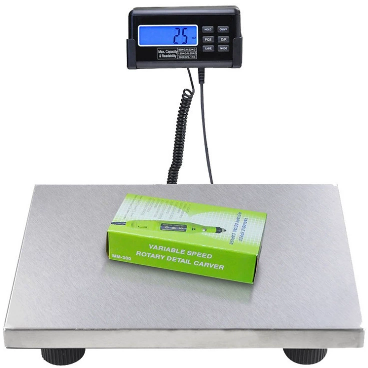 Промышленные платформенные весы из нержавеющей стали для экспресс-доставки, 200 кг, для посылок, почтовых отправлений, коммерческого использования, для взвешивания животных, прямые поставки с завода