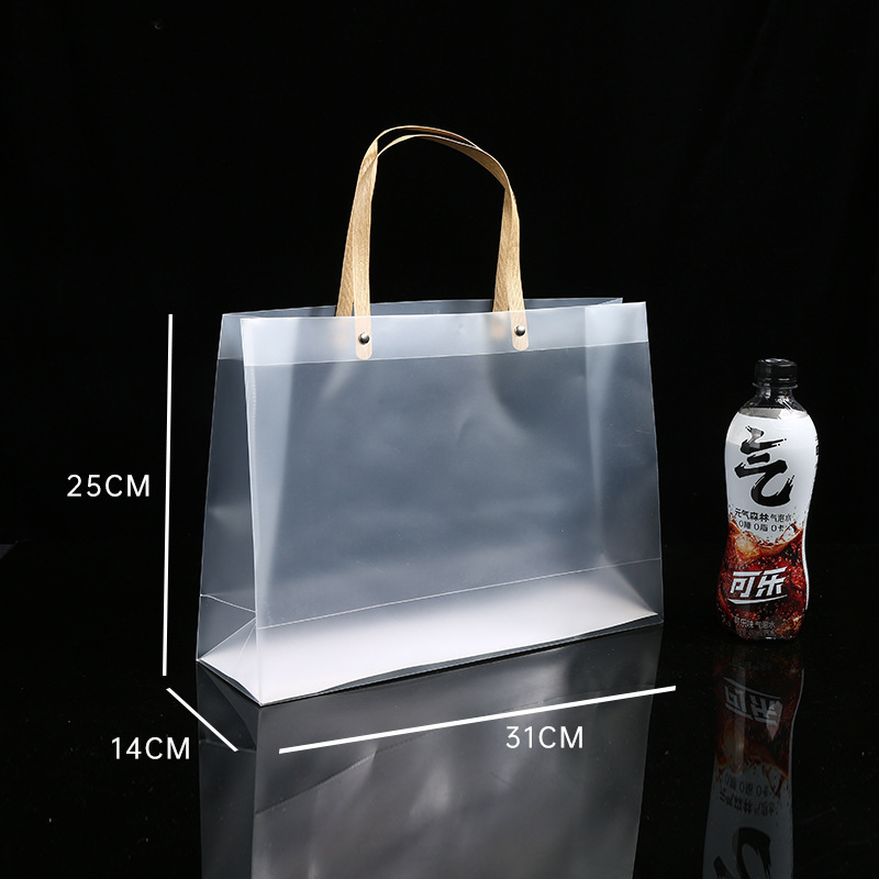 スポット卸売 pp 透明ハンドバッグつや消し pvc プラスチックギフトバッグ結婚式のキャンディーギフトバッグカスタマイズ|undefined