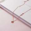 Necklace stainless steel, pendant, accessory, does not fade, simple and elegant design, internet celebrity