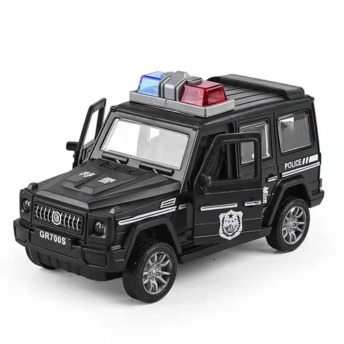Cross-border children police car toy inertia car off-road large G car model springback car for boys internet celebrity toy car wholesale