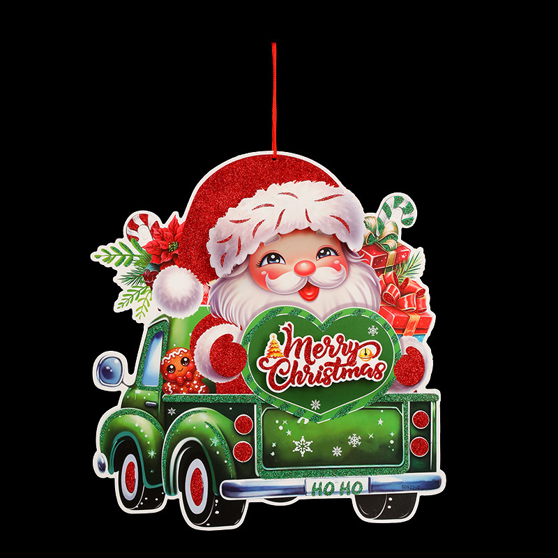 クリスマスの雰囲気のある紙製のステッカーで、家やお店やパーティーを飾るクリスマスアクセサリー、工芸品の卸売|undefined