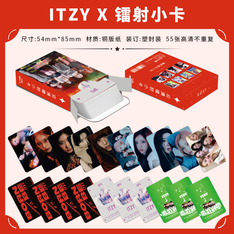 批发百款明星动漫镭射小卡55张高清LOMO卡赵露思白鹿韩漫镭射小卡|undefined