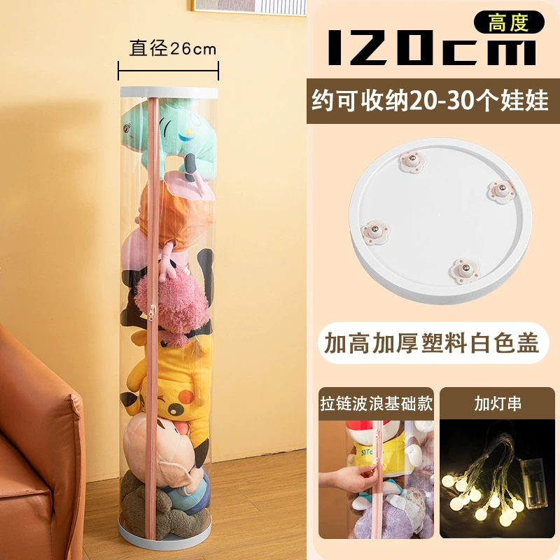 Doll with zipper, storage system, plush plastic toy for bedroom, custom-made