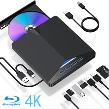 厂家直销多功能高端超薄4K蓝光刻录机USB3.0Type-C外置蓝光光驱
