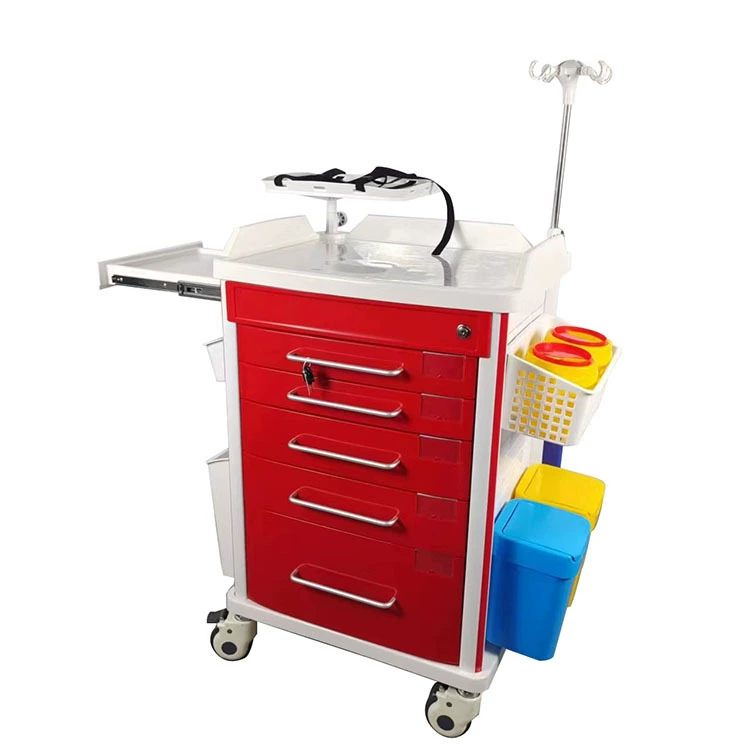 ABS медицинская тележка для экстренного инфузионного автомобиля