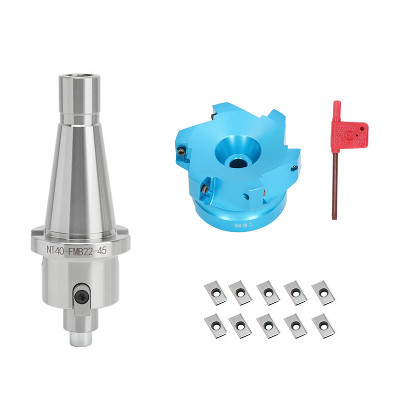 铣床NT40-FMB22后来M16配 80mm直角APMT1604铝刀盘专用刀粒10粒