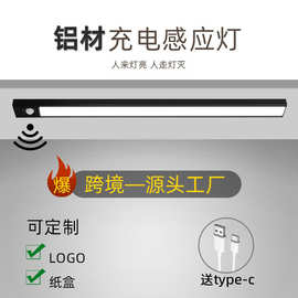 超薄衣柜灯橱柜灯人体感应人来即亮led小夜灯无线充电磁吸灯灯条