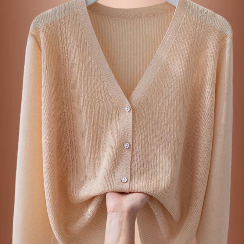 Authentic Mulberry Silk Knitted Summer Cardigan for Women, New Shawl with Suspender Skirt, Ice Silk Jacket, Sun Protection Shirt