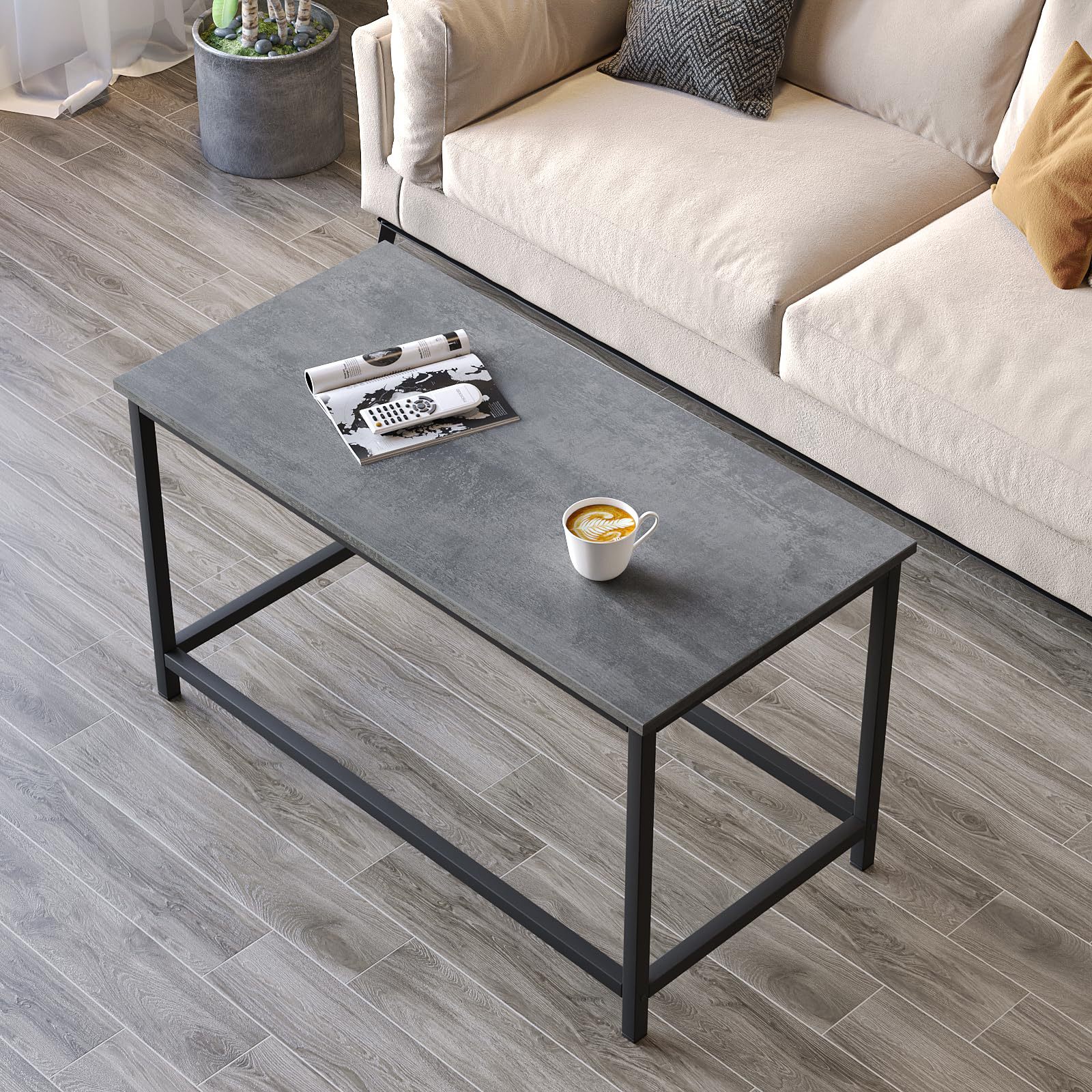 Mesa de café de madera mesa de té de lujo ligera sala de estar sofá mesa de café de madera maciza rectangular de alta calidad