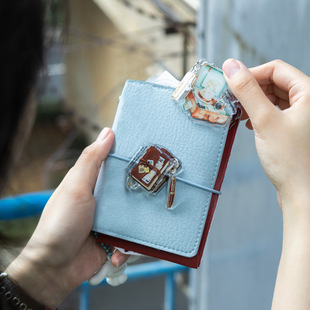 Next Stop Travel Pendant Acrylic Glue Handbag Clip Camera Book Pattern Bill Storage Small Pendant