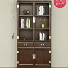 博古架书柜中式老榆木多宝阁隔断古董书展示柜茶室置物茶叶货架子