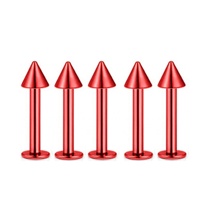 Pointed titanium steel lip stud product view