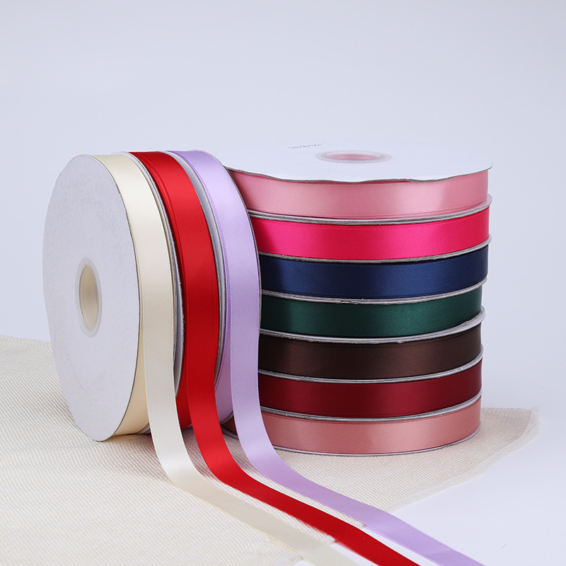 2cm de doble cara cinta de poliéster arco DIY cinta de la boda fresco ramo de frutas caja de regalo embalaje color ropa de satén